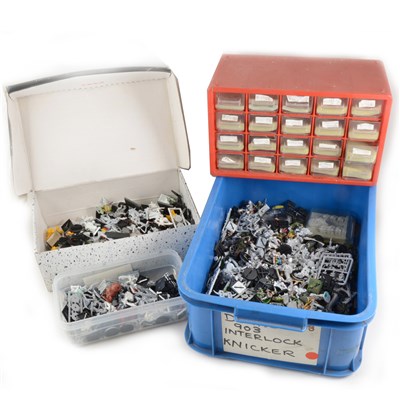 Lot 167 - Warhammer war gaming; a large quantity of both metal and plastic figures