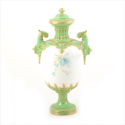Lot 37 - A Royal Worcester covered vase, probably 1903, ...