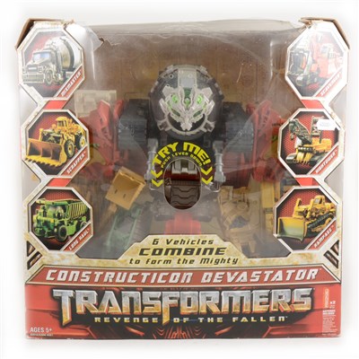 Lot 200 - Action figures and models; including Transformers Construction Devastator, 'Revenge of the Fall'