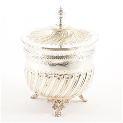 Lot 634 - Victorian silver sugar basin, Charles Stuart Harris, London 1886
