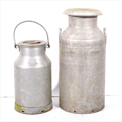 Lot 176 - Two vintage milk churns