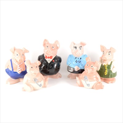 Lot 46 - Six Wade NatWest money-banks