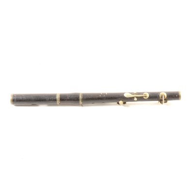 Lot 92 - Victorian Piccolo, silver-plated mounts