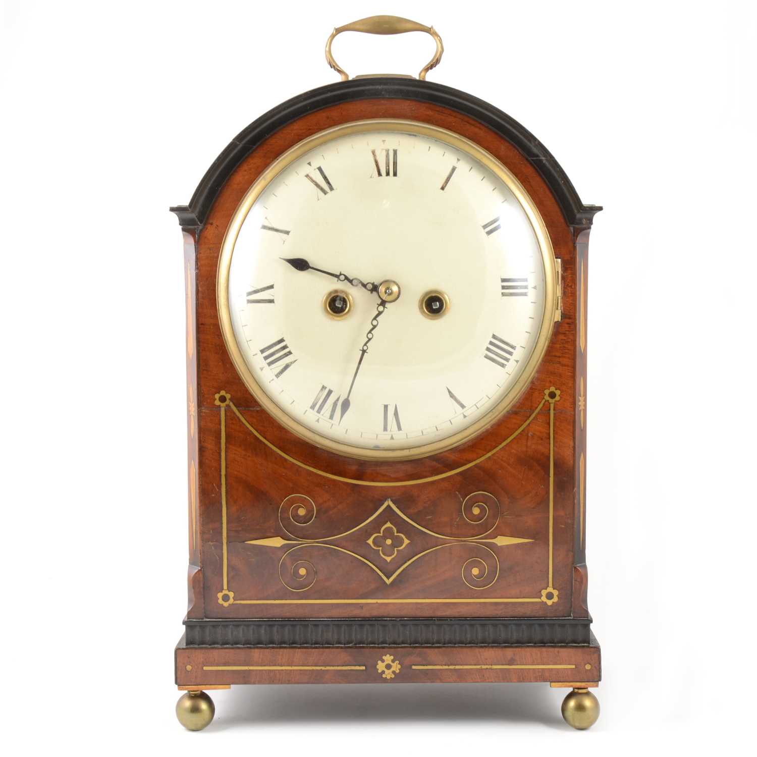 Lot 397 - A Regency mahogany bracket clock