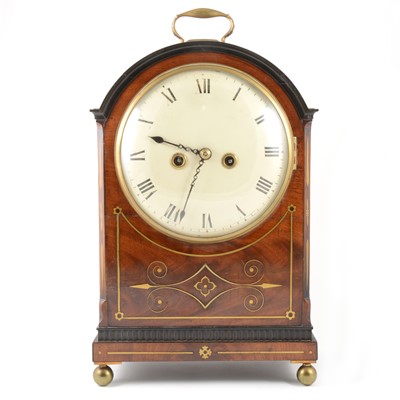 Lot 397 - A Regency mahogany bracket clock