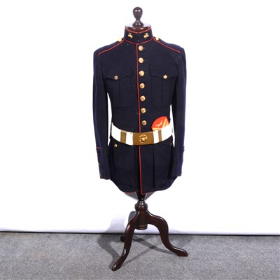 Lot 272 - USA Naval tunic and two associated caps.