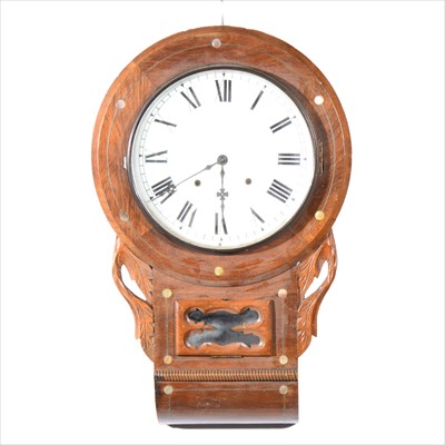 Lot 163 - An American drop-dial clock