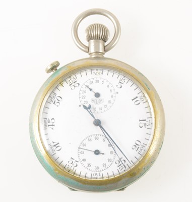 Lot 213 - A Heuer military issue stop watch.