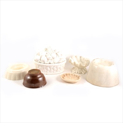 Lot 93 - Several ceramic jelly/ blancmange moulds and others.