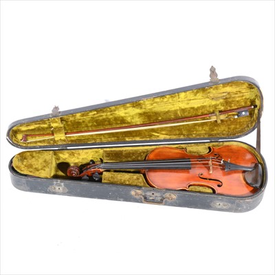 Lot 148 - A Victorian violin,37cm
