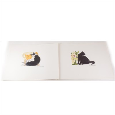 Lot 93 - Elizabeth Blackadder, The Cats Portfolio, five reproductions