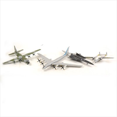 Lot 157 - Atlas Edition model aircraft, with booklets and selection of badges.