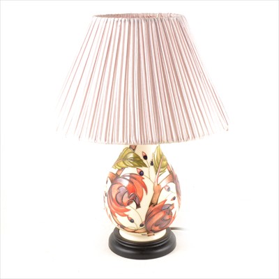 Lot 110 - Moorcroft Pottery table lamp