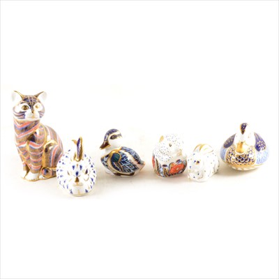 Lot 13 - Six Royal Crown Derby paperweights