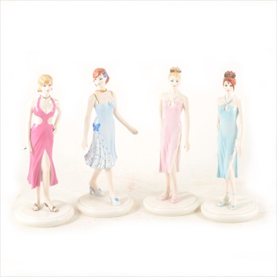 Lot 39 - A set of twelve Coalport figurines - The Birthstone Collection