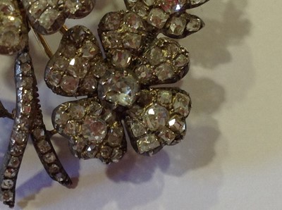 Lot 60 - A late 19th Century diamond floral spray brooch