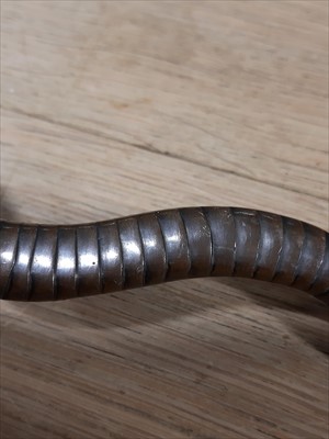 Lot 237 - A Japanese bronze model of a snake, probably Meiji