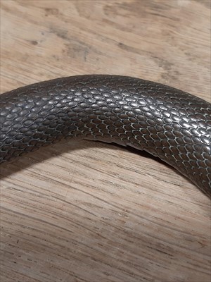 Lot 237 - A Japanese bronze model of a snake, probably Meiji