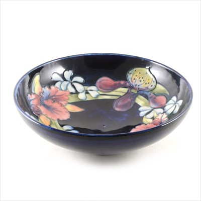 Lot 85 - Walter Moorcroft, an 'Orchid' bowl, circa 1950