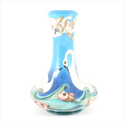 Lot 25 - An 'Odyssey' limited edition Moorcroft Pottery vase, designed by Beverley Wilkes