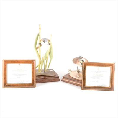 Lot 17 - Two Royal Worcester limited edition bird models, modelled by James Adler