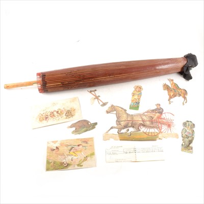 Lot 120 - A collection of Victorian lithoprinted scraps, together with an old scrapbook.