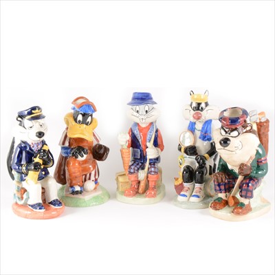 Lot 41 - Five limited edition Kevin Francis character jugs - The Looney Tunes Toby Jug Collection