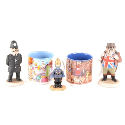 Lot 57 - Nine Robert Harrop Camberwick Green figures, and eleven Disney mugs.
