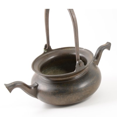 Lot 156 - A French brass 'Lavabo' water bowl, Bournez a Morteau, late 18th century