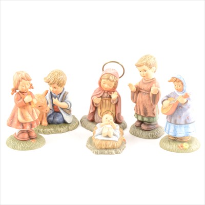 Lot 56 - Six Berta Hummel nativity scene figures, boxed.