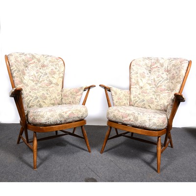 Lot 11 - A pair of Ercol elbow chairs