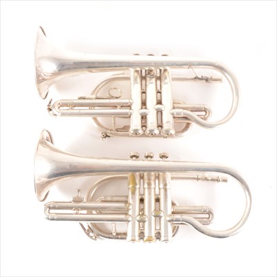 Lot 154 - A Lark cornet, and a Melody Maker cornet, both boxed