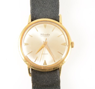 Lot 171 - Nivada - a gentleman's yellow metal automatic wrist watch