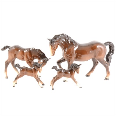 Lot 18 - Four Beswick horses and foals