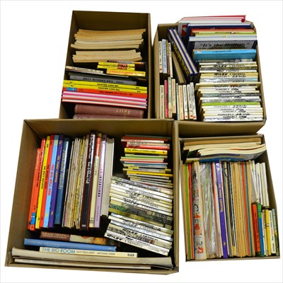 Lot 468 - Newspaper comics, annuals and illustrated books; three boxes including Giles, Fred Bassett, The Viz, Gambles, etc.
