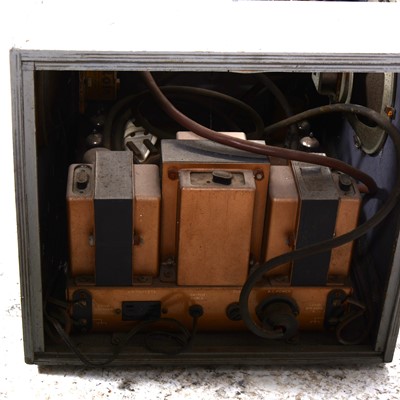 Lot 56 - Leak Point One Stereo valve amplifier and pre-amp unit, housed in wooden case.