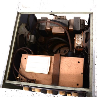 Lot 56 - Leak Point One Stereo valve amplifier and pre-amp unit, housed in wooden case.