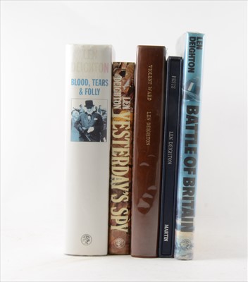 Lot 80 - LEN DEIGHTON, Violent Ward, Scorpion Press, Bristol, number 44 of 130, signed; and four other volumes
