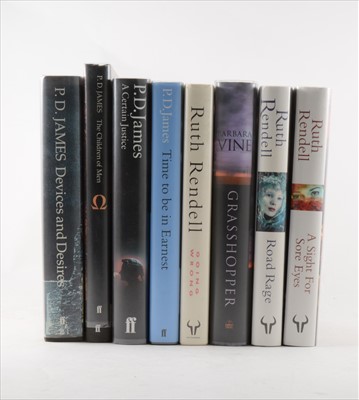 Lot 20 - P D JAMES, Devices and Desires, Faber & Faber...