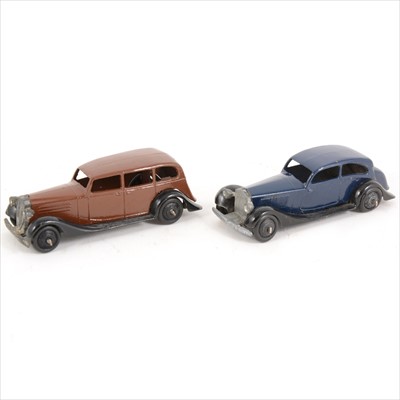 Lot 117 - Dinky Toys; 30D Vauxhall, 30B Rolls Royce