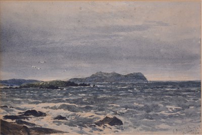 Lot 304 - George Sheffield, Coastal view, Co. Donegal,...