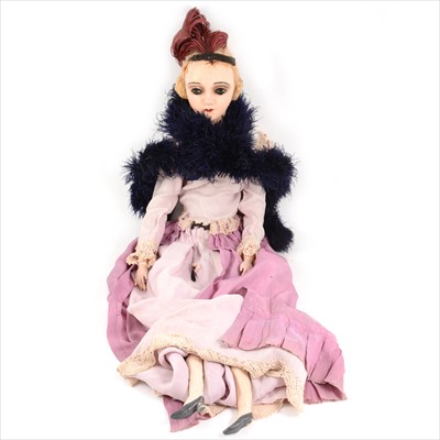 Lot 400 - Keeneye 1920s Boudoir composition doll