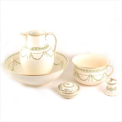 Lot 101A - A Copeland Spode five-piece toilet set