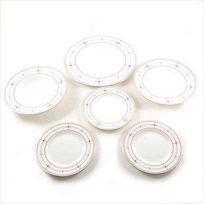 Lot 43 - Royal Doulton part table service, Infinity pattern