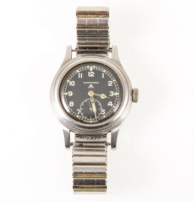 Lot 169 - A Longines Military Issue wrist watch one of "The Dirty Dozen"