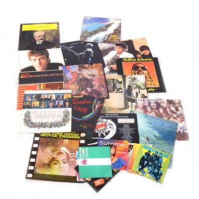 Lot 38 - Vinyl LP records, aprox 70 LPs and singles including Pink Floyd, The Beatles etc.
