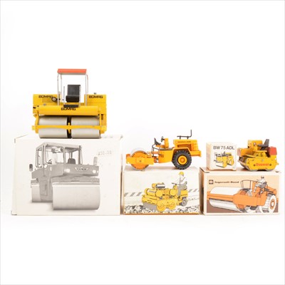 Lot 230 - Seven die-cast model construction models; seven mostly NZG.