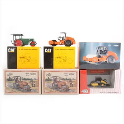 Lot 231 - Six NZG die-cast model construction models, all boxed.