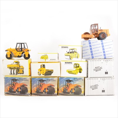 Lot 232 - Twelve die-cast model construction models; Contran, Vibromax and others.