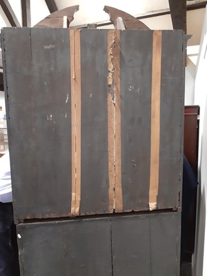 Lot 293 - A George II walnut bureau bookcase